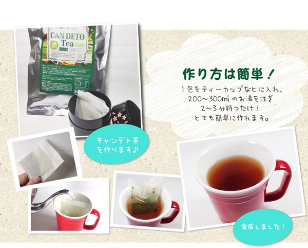 キャンデト茶の飲み方